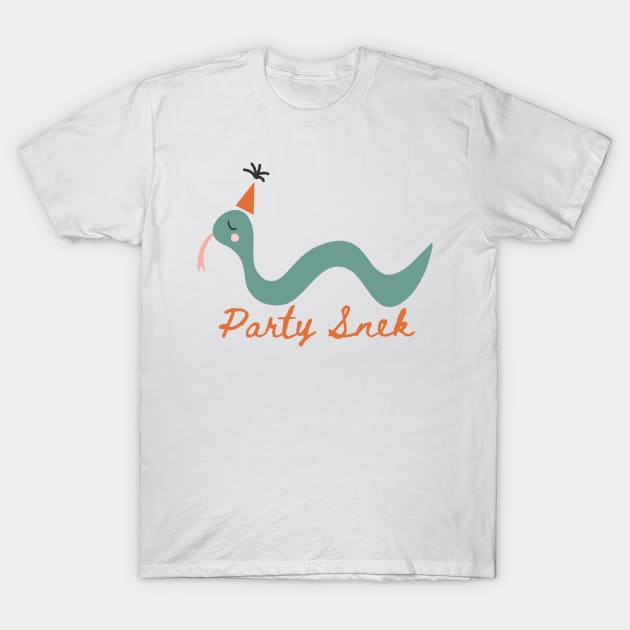 Party Snek T-Shirt by StrongGirlsClub